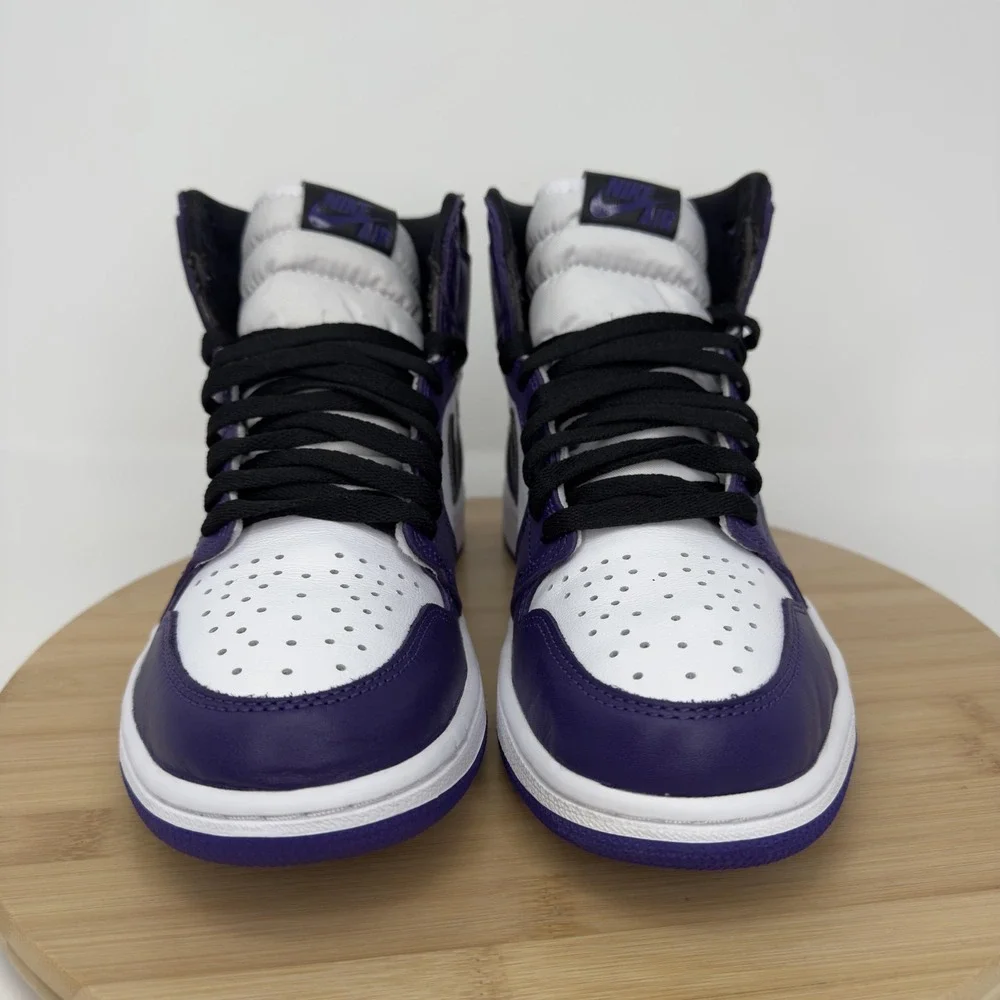 Nike Air Jordan 1 Retro High OG Court Purple 2.0 Shoes Mens Size 8.5 555088-500 - Picture 4 of 13